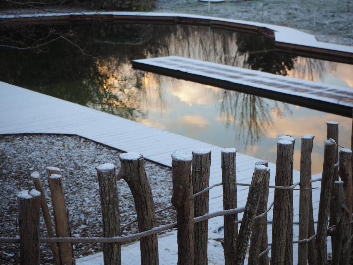 Maison Terre Les Cabanes De Fallot - Sauna Bain-Froid Piscine Naturelle L'isle-Bouzon Eksteriør bilde