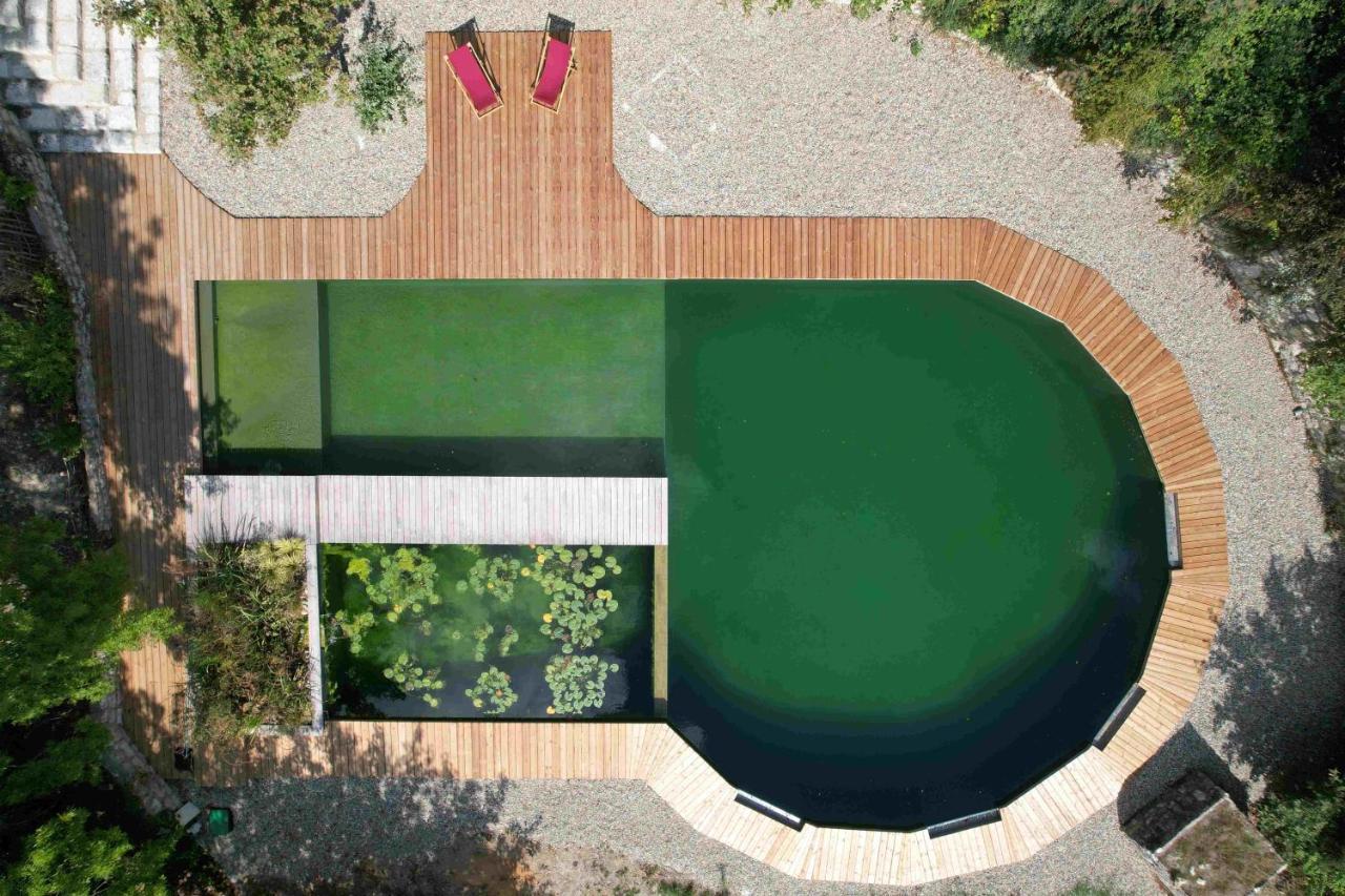 Maison Terre Les Cabanes De Fallot - Sauna Bain-Froid Piscine Naturelle L'isle-Bouzon Eksteriør bilde