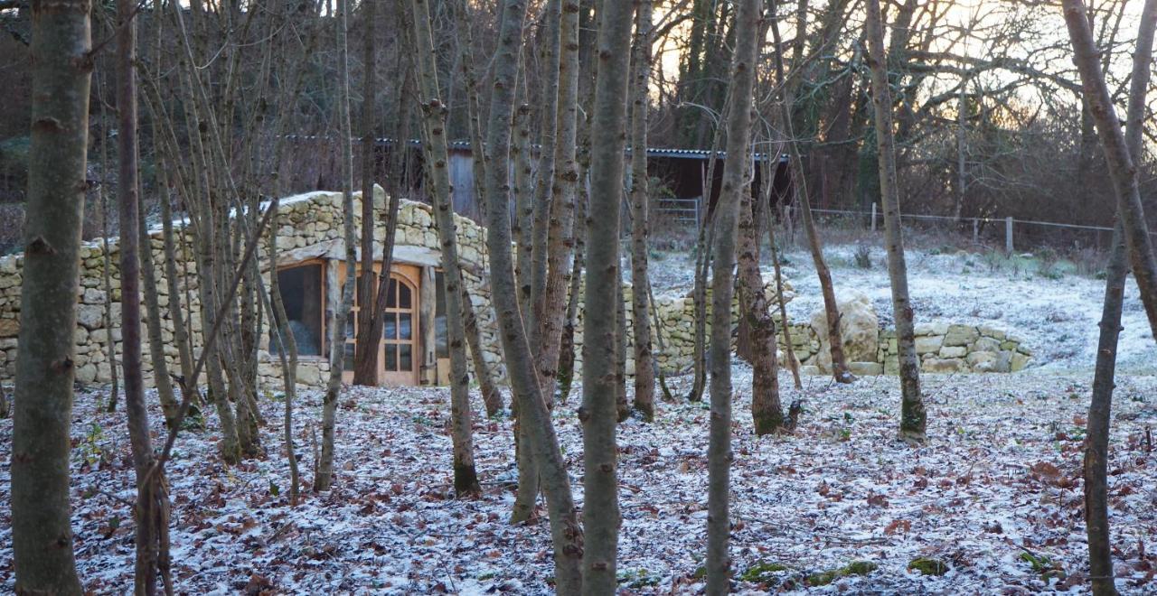 Maison Terre Les Cabanes De Fallot - Sauna Bain-Froid Piscine Naturelle L'isle-Bouzon Eksteriør bilde
