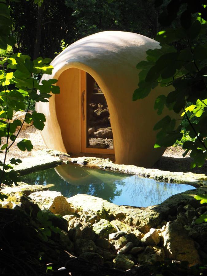 Maison Terre Les Cabanes De Fallot - Sauna Bain-Froid Piscine Naturelle L'isle-Bouzon Eksteriør bilde