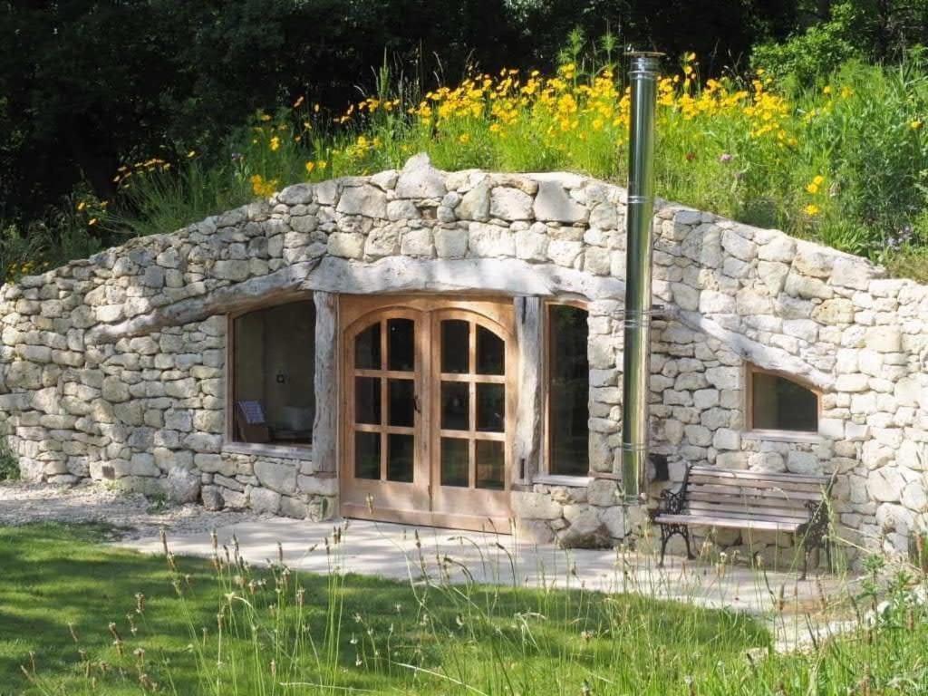 Maison Terre Les Cabanes De Fallot - Sauna Bain-Froid Piscine Naturelle L'isle-Bouzon Eksteriør bilde
